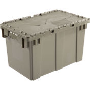 Distribution Container With Hinged Lid 22-3/8x13x13 Gray