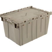 Distribution Container With Hinged Lid 23-3/4x19-1/4x12-1/2 Gray