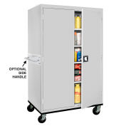 Sandusky Mobile Storage Cabinet, 46x24x78, Gray