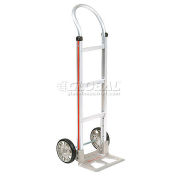 Magliner Aluminum Hand Truck with Curved Handle, Mold-On Rubber Wheels
