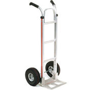 Magliner Aluminum Hand Truck with Double Handle, Pneumatic Wheels