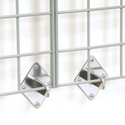 Nexel GW/WB Chrome Plated Grid Wall Brackets