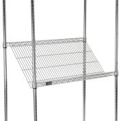 Global Industrial Chrome Wire Slant Shelf, 36x18