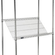 Global Industrial Chrome Wire Slant Shelf, 48x18