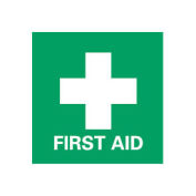 NMC S53R Graphic Facility Signs - First Aid - Plastic 7x7