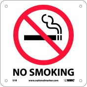 National Marker Company S1R No Smoking Sign- Plastic 7x7