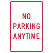 NMC TM2 Aluminum Sign, No Parking Anytime, .080" Thick