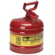 Justrite 7120100 Safety Can Type I, Two Gallon Galvanized Steel