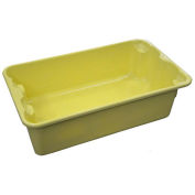 Molded Fiberglass Nest and Stack Tote 780208-5126 - 17-7/8" x10"-5/8" x 5" Yellow - Pkg Qty 10