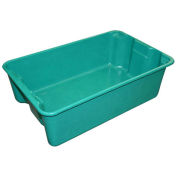 Molded Fiberglass Nest and Stack Tote 780308-5170 - 19-3/4" x 12-1/2" x 6" Green - Pkg Qty 10