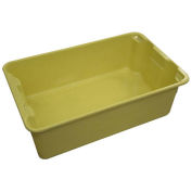 Molded Fiberglass Nest and Stack Tote 780308-5126 - 19-3/4" x 12-1/2" x 6" Yellow - Pkg Qty 10