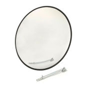 Wide Angle Convex Safety Glass Mirror, 18" Diameter, Indoor