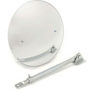 Wide Angle Convex Safety Acrylic Mirror, 18" Diameter, Indoor