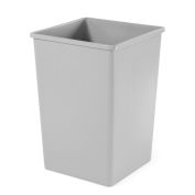 Rubbermaid Commercial FG395900GRAY 50 Gallon Square Waste Receptacle - Gray