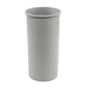Round Rubbermaid Waste Receptacle, 22 Gallon, Gray