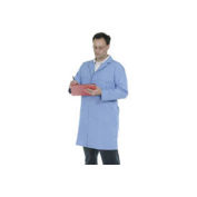 Microstatic ESD Lab Coat, Unisex, Blue, M