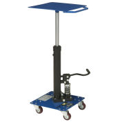 Work Positioning Post Lift Table Foot Control, 16"x16" Platform, 200 Lb. Capacity