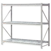 Extra High Capacity Bulk Rack With Wire Decking, Starter Unit, 72"W x 24"D x 96"H