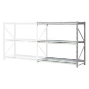 Extra High Capacity Bulk Rack With Wire Decking, Add-On Unit, 96"W x 24"D x 96"H