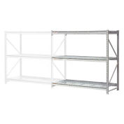 Extra High Capacity Bulk Rack With Wire Decking, Add-On Unit, 96"W x 24"D x 120"H