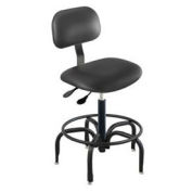 Operator Chair Multifunctional Adjustment - 25 to 30"H, Black