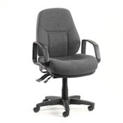 Global Industrial Low Back Executive Chair, Gray