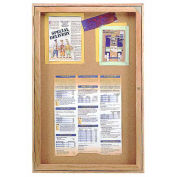 United Visual Products Bulletin Board One Door, 36"W x 36"H