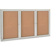 GHENT Aluminum Frame Cork Board - 72x36" - Indoor