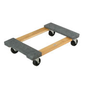 Hardwood Dolly - Carpeted Deck Ends, 30 x 18, 1200 Lb. Capacity