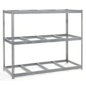 Wide Span Rack With 3 Shelves No Deck, 800 Lb Capaity Per Level, 96"W x 36"D x 96"H