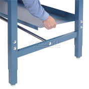 Global Industrial Lower Shelf For Bench, 48"W x 15"D, Blue