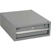 Global Industrial Stacking Workbench Drawer, Gray, 6"H