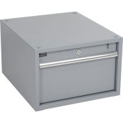 Global Industrial Stacking Workbench Drawer, Gray, 12"H