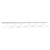Global Industrial 17" Wire Hangers, Chrome Plated, 6/Pk