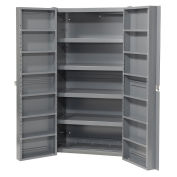 Global Industrial Bin Storage Cabinet With Shelving In Doors And Interior, 38x24x72, Unassembled