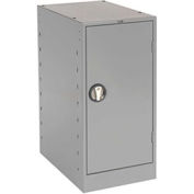 Narrow Locking Cabinet Pedestal, 13-1/2x23-1/2x32, Gray