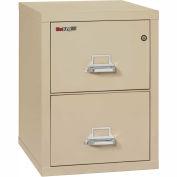 Fireking Fireproof 2 Drawer Vertical File Cabinet 21-825CPA, Letter Size, 17-11/16"W x 25"D x 28"H