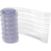 12" x 9' Scratch Resistant Ribbed Clear Strip for Strip Curtains