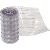 12" x 12' Scratch Resistant Ribbed Clear Strip for Strip Curtains