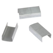 Pac Strapping Open Steel Strapping Seals, For Use With 1/2" W Steel Strapping Tools, 2500 Pack