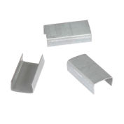 Pac Strapping Regular Duty Snap On Steel Strapping Seals, 3/4" Strap Width, Silver, Pack of 2500