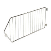 Global Industrial Chrome Divider for Wire Dump Bin, 20"D X 9"H