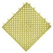 NoTrax Drainage Mat Interlocking Tile, 12" x 12" x 9/16", Yellow