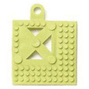 NoTrax Drainage Mat Accessory Corner Piece, 2" x 2" x 9/16", Yellow