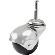 Ball Series Chair Caster with Plastic Wheel, 5/16"W x 1-9/16"H Stem