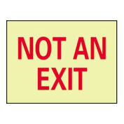 NMC GL15R Glo-Brite Not An Exit Sign - Rigid Plastic