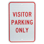 Visitor Parking Only, Aluminum Sign, .08mm Thick