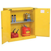 Flammable Cabinet With Self Close Double Door, 30 Gallon