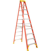 Werner 6210 10' Fiberglass Step Ladder w/ Plastic Tool Tray 300 lb. Cap
