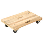 Hardwood Dolly - Solid Deck, 24 x 16, 1000 Lb. Capacity